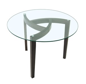 Стеклянный столик Оникс-1, Венге/Прозрачное стекло в Омске