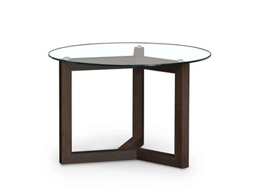 Стеклянный столик в гостиную Оникс-8, Венге/Прозрачное стекло в Омске