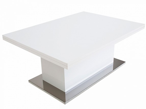 Складной стол-трансформер Slide GL, белый суперглянец в Омске - изображение