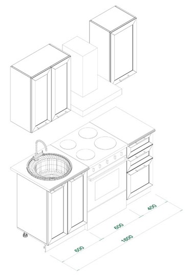 Кухонный гарнитур МК РИВЬЕРА Комплект №1 1,0м ПВХ Белый в Омске - изображение 5
