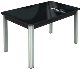 Раздвижной стол Гамбург исп. 2, ноги метал. крашеные №23 (Exclusive h191/черный) в Омске