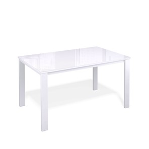 Раздвижной стол Kenner LL1200 белый/стекло белое глянец в Омске