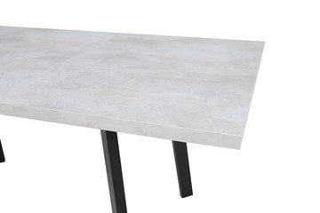 Кухонный стол раздвижной Робин, опоры прямые, цемент светлый в Омске - предосмотр 3