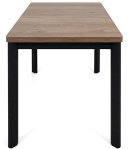 Обеденный раздвижной стол Токио-2L (ноги металлические черные, дуб табако) в Омске - предосмотр 2
