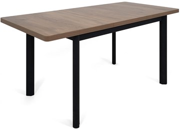 Обеденный раздвижной стол Токио-2L (ноги металлические черные, дуб табако) в Омске - предосмотр 3