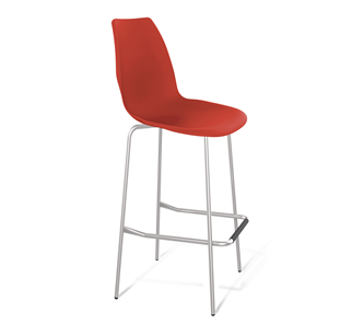 Барный стул SHT-ST29/S29 (красный ral 3020/хром лак) в Омске - предосмотр