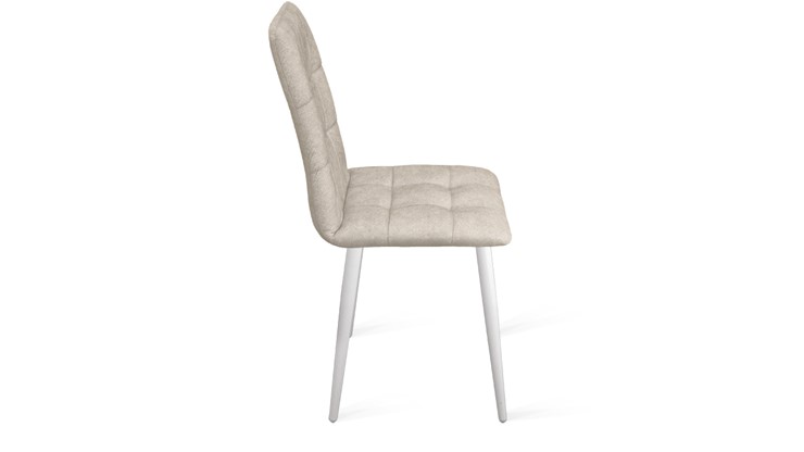 Обеденный стул Аспен К1С (Белый матовый/Микровелюр Duna Brilliant) в Омске - изображение 1