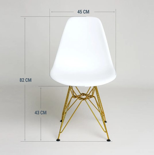 Кухонный стул DSL 110 Gold (белый) в Омске - изображение 1