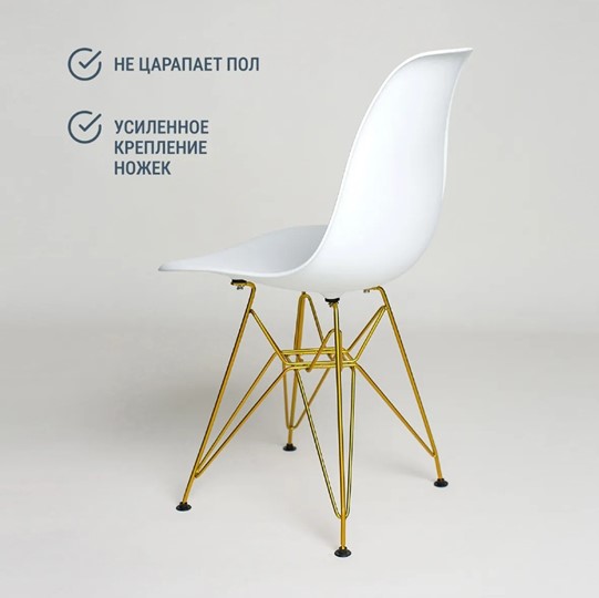Кухонный стул DSL 110 Gold (белый) в Омске - изображение 3