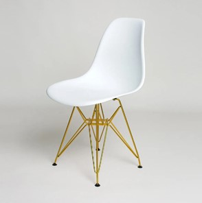 Кухонный стул DSL 110 Gold (белый) в Омске - предосмотр