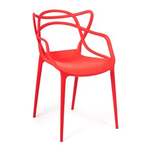 Стул обеденный Cat Chair (mod.028) пластик, 54,5*56*84 красный, арт.14102 в Омске