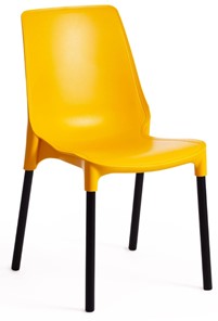 Обеденный стул GENIUS (mod 75) 46x56x84 желтый/черные ножки арт.15281 в Омске