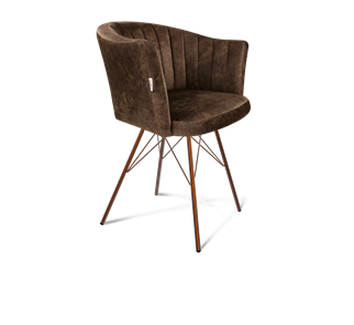 Обеденный стул SHT-ST42-1 / SHT-S37 (кофейный трюфель/медный металлик) в Омске