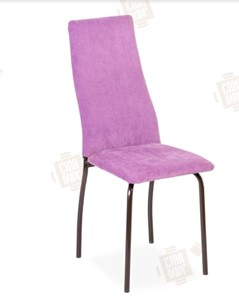 Обеденный стул Волна, каркас металл коричневый, инфинити фиолетовый в Омске