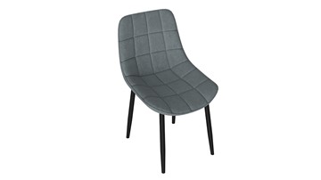 Обеденный стул Boston (Черный муар/Велюр V003 темно-серый) в Омске
