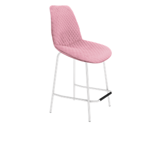 Полубарный стул SHT-ST29-С22 / SHT-S29P-1 (розовый зефир/белый муар) в Омске