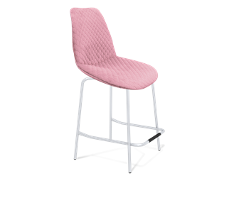 Полубарный стул SHT-ST29-С22 / SHT-S29P-1 (розовый зефир/хром лак) в Омске
