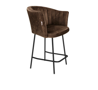 Полубарный стул SHT-ST42-1 / SHT-S29P-1 (кофейный трюфель/черный муар) в Омске