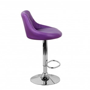 Барный стул Комфорт с мягкой спинкой WX-2396 экокожа фиолетовый в Омске - предосмотр 3
