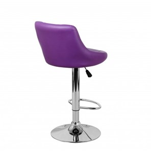Барный стул Комфорт с мягкой спинкой WX-2396 экокожа фиолетовый в Омске - предосмотр 4