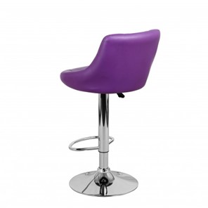 Барный стул Комфорт с мягкой спинкой WX-2396 экокожа фиолетовый в Омске - предосмотр 6