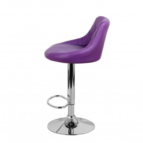 Барный стул Комфорт с мягкой спинкой WX-2396 экокожа фиолетовый в Омске - изображение 7