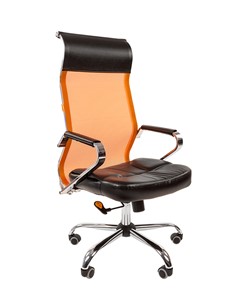 Офисное кресло CHAIRMAN 700 сетка, цвет оранжевый в Омске