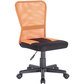 Компьютерное кресло Brabix Smart MG-313 (без подлокотников, комбинированное, черное/оранжевое) 531844 в Омске