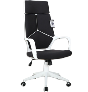 Кресло Brabix Premium Prime EX-515 (пластик белый, ткань, черное) 531812 в Омске