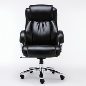 Кресло компьютерное Brabix Premium Status HD-003 (рециклированная кожа, хром, черное) 531821 в Омске
