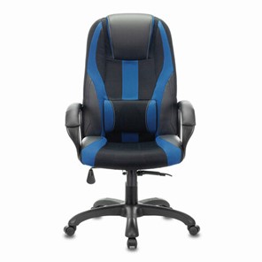Компьютерное кресло Brabix Premium Rapid GM-102 (экокожа/ткань, черное/синее) 532106 в Омске