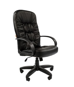 Кресло офисное CHAIRMAN 416, экокожа, цвет черный в Омске