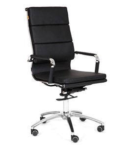 Офисное кресло CHAIRMAN 750 экокожа черная в Омске - предосмотр