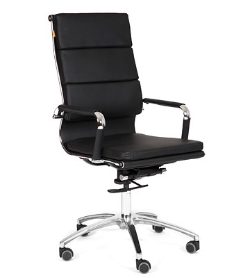 Офисное кресло CHAIRMAN 750 экокожа черная в Омске - изображение