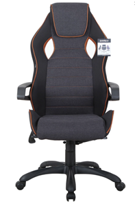 Офисное кресло Brabix Techno Pro GM-003 (ткань, черное/серое, вставки оранжевые) в Омске