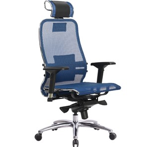 Офисное кресло Samurai S-3.04, синий в Омске - предосмотр