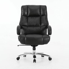 Офисное кресло Brabix Premium Bomer HD-007 (рециклированная кожа, хром, черное) 531939 в Омске - предосмотр