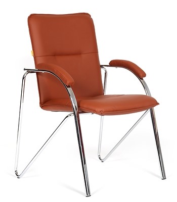 Кресло офисное CHAIRMAN 850 Экокожа Terra 111 коричневая в Омске - изображение