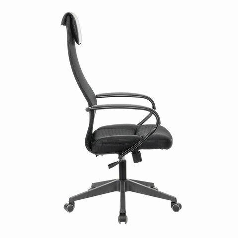 Офисное кресло Brabix Premium Stalker EX-608 PL (ткань-сетка/кожзам, черное) 532090 в Омске - изображение 2