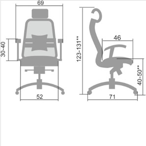 Офисное кресло Samurai S-3.04, черный в Омске - предосмотр 4