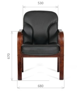Офисное кресло CHAIRMAN 658 Натуральная кожа черный в Омске - предосмотр 1