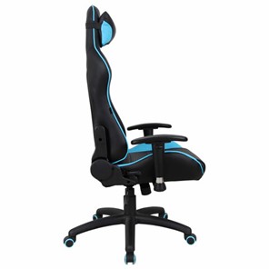 Компьютерное кресло Brabix GT Master GM-110 (две подушки, экокожа, черное/голубое) 531928 в Омске - предосмотр 1