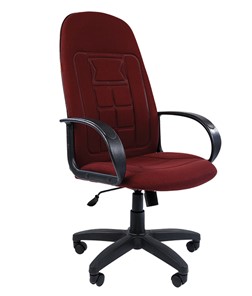 Компьютерное кресло CHAIRMAN 727 ткань ст., цвет бордо в Омске