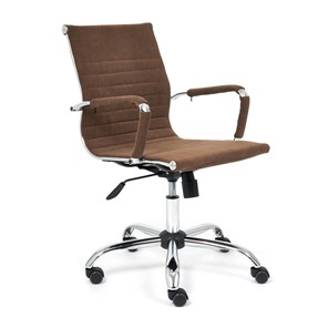 Компьютерное кресло URBAN-LOW флок, коричневый, арт.14446 в Омске
