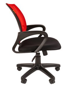 Кресло компьютерное CHAIRMAN 696 black Сетчатый акрил DW69 красный в Омске - предосмотр 1