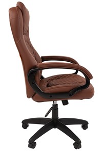Офисное кресло CHAIRMAN 432, экокожа, цвет коричневый в Омске - предосмотр 4