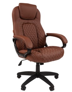 Офисное кресло CHAIRMAN 432, экокожа, цвет коричневый в Омске - предосмотр 1