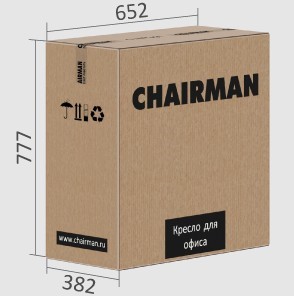 Офисное кресло CHAIRMAN 432, экокожа, цвет коричневый в Омске - изображение 7