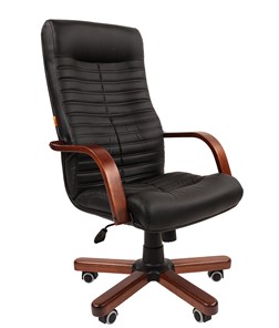Офисное кресло CHAIRMAN 480 WD, экокожа, цвет черный в Омске