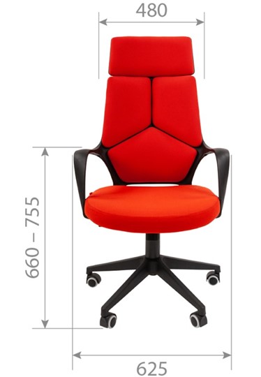Кресло офисное CHAIRMAN 525, серое в Омске - изображение 1